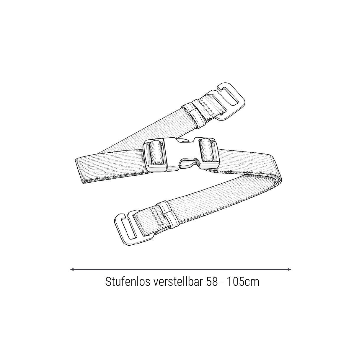 Abnehmbarer Hüftgurt für "Daily" Rolltop